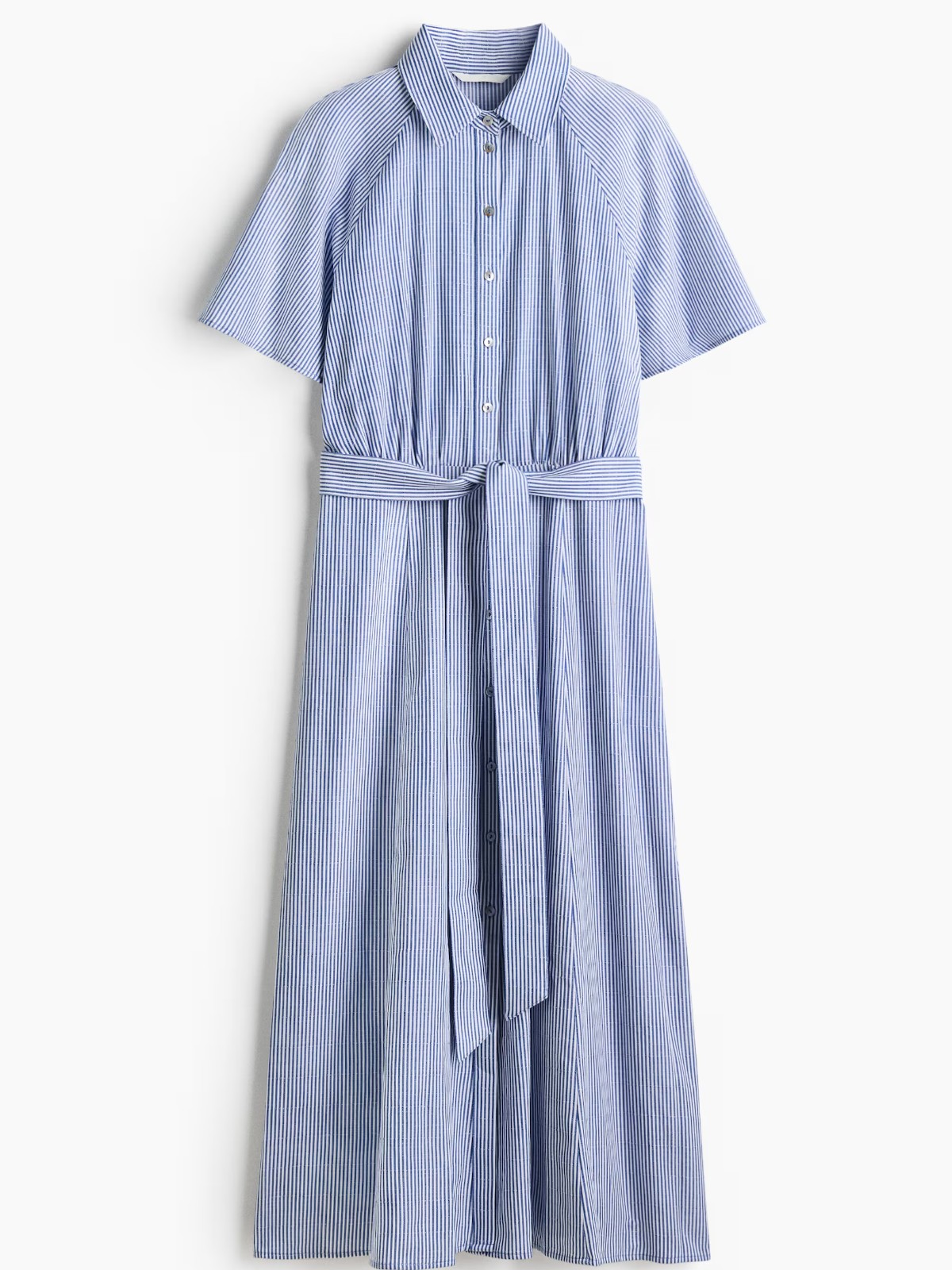 Tie-belt shirt dress